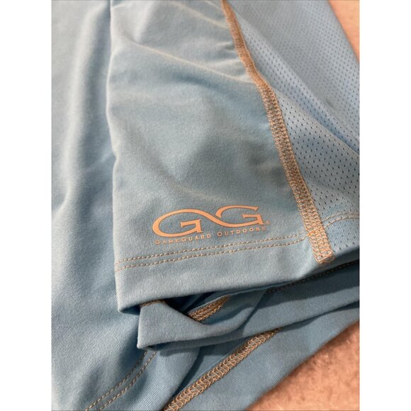 New GameGuard Outdoors Shirt Mens 3XL Blue LS Vented Performance Tee Fishing - Picture 9 of 10